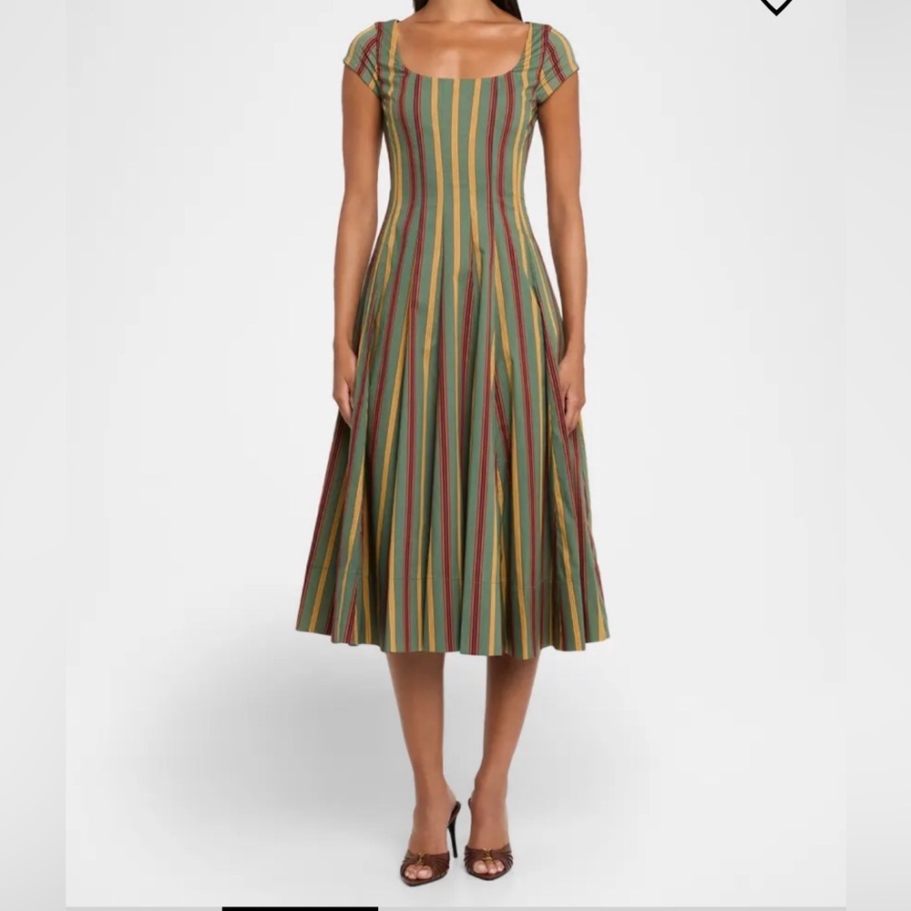 STAUD short sleeve wells dress